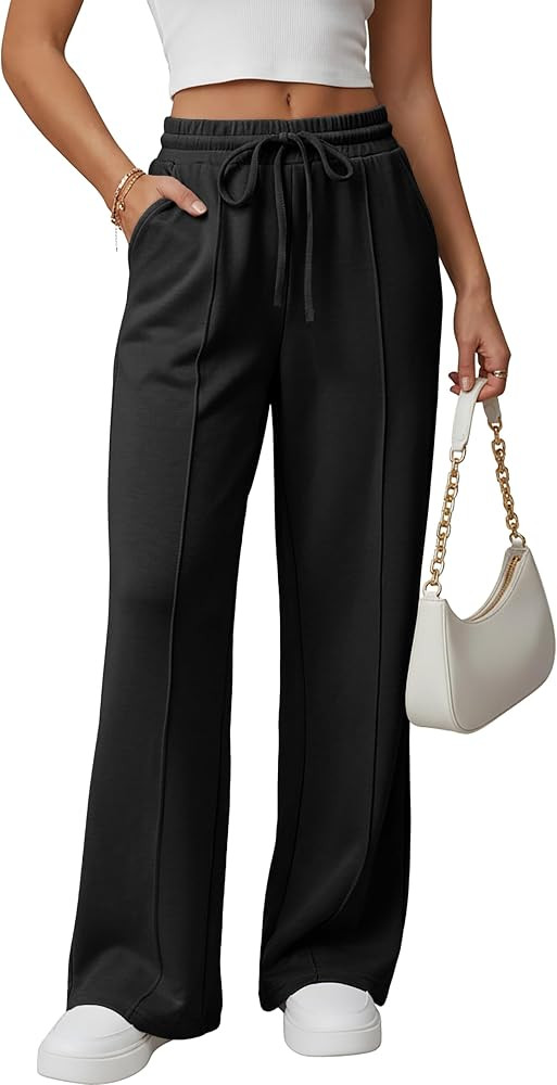 GRECERELLE Wide Leg Sweatpants for Women Athletic Baggy Lounge Sweat Pants | Amazon (US)
