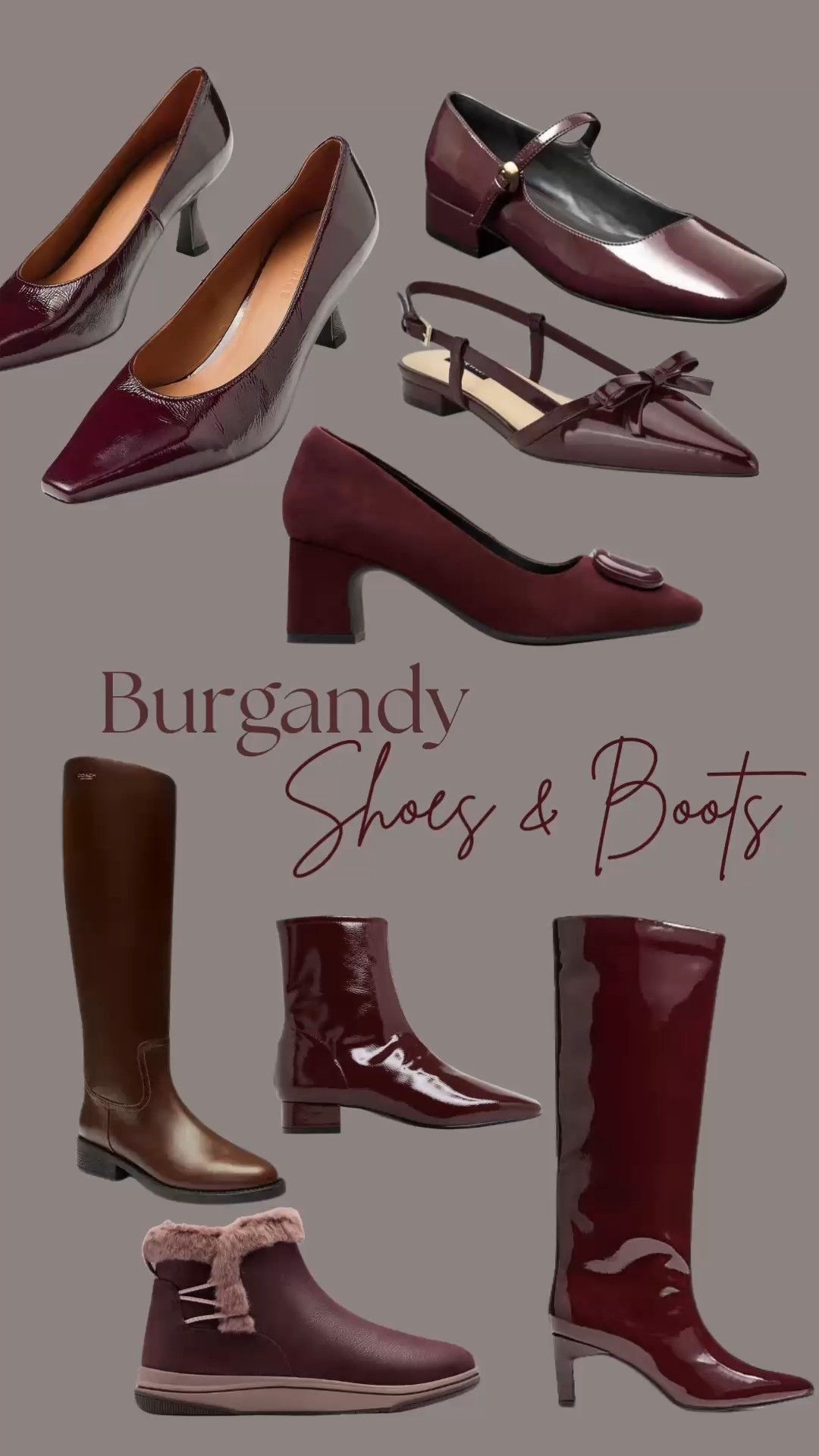 So many Fabo burgandy shoes and boots to choose from this season! Such a rich colour!!✨

#LTKshoes #LTKwinter #LTKstyletip