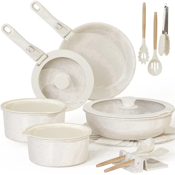 Astercook Juego de 20 Piezas de Ollas y Sartenes, Juego de Utensilios de Cocina Antiadherentes de... | Walmart (US)