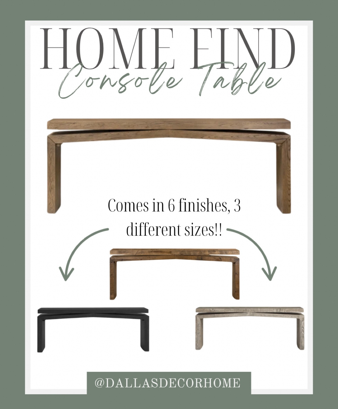 Love this console table! It comes in 6 finishes and 3 different sizes. 

#LTKHome #LTKSaleAlert #LTKFindsUnder100