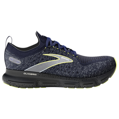 Brooks Mens Glycerin Stealthfit 20 - Shoes Blue/Ebony/Lime Size 09.0 | Foot Locker (US)