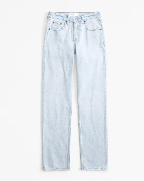 Women's Mid Rise 90s Straight Jean | Women's Sale | Abercrombie.com | Abercrombie & Fitch (UK)