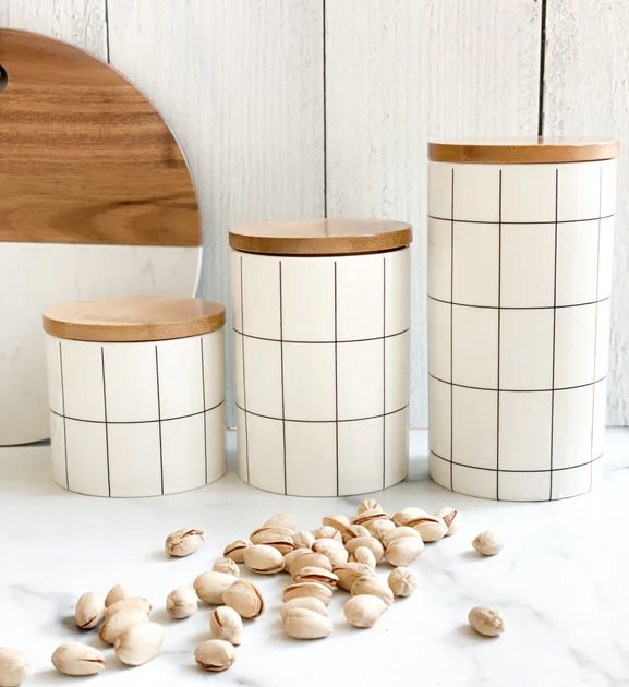 Ceramic Farmhouse Canisters | Pepper + Vetiver