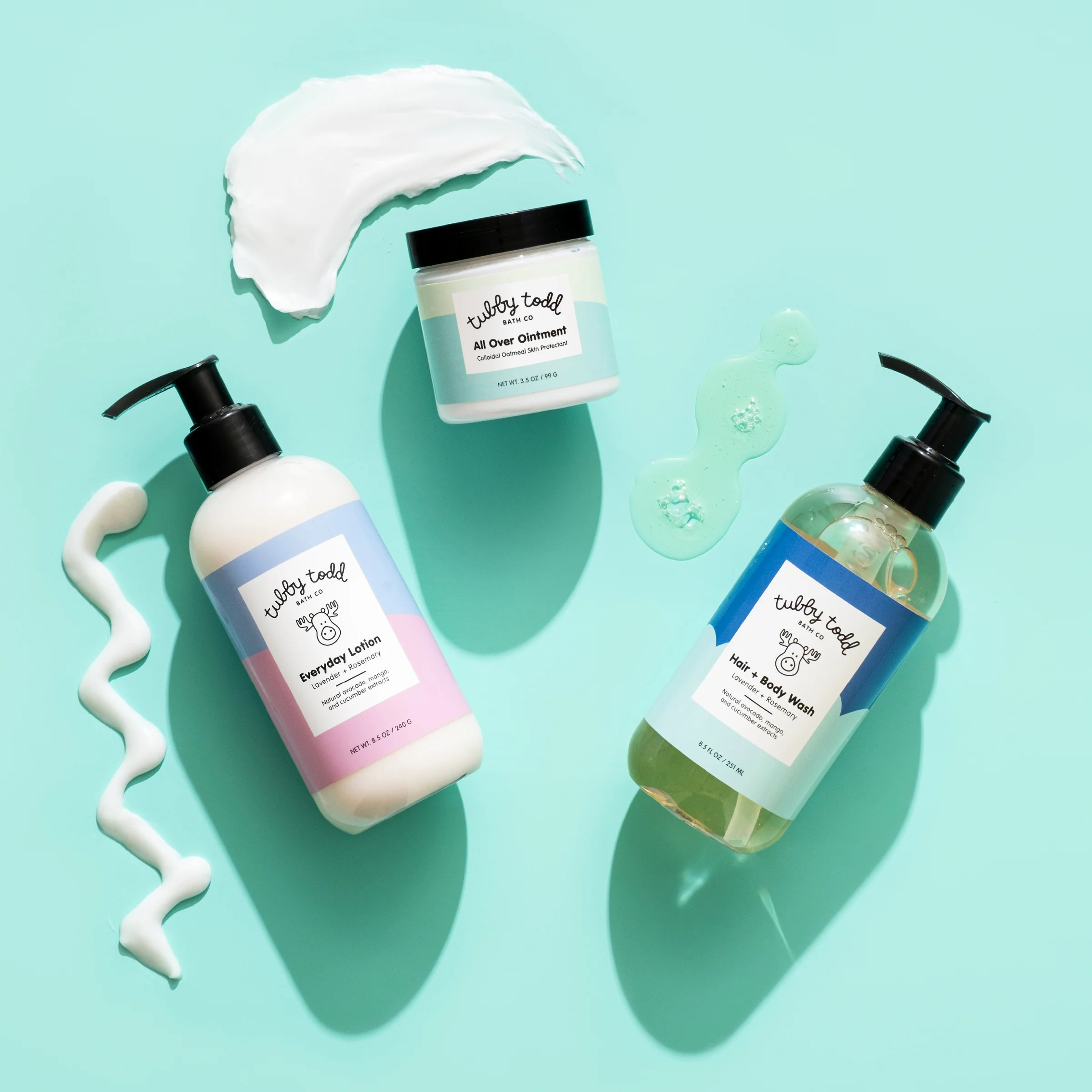 The Regulars Bundle - Lavender + Rosemary / 8.5 oz | Tubby Todd Bath Co.