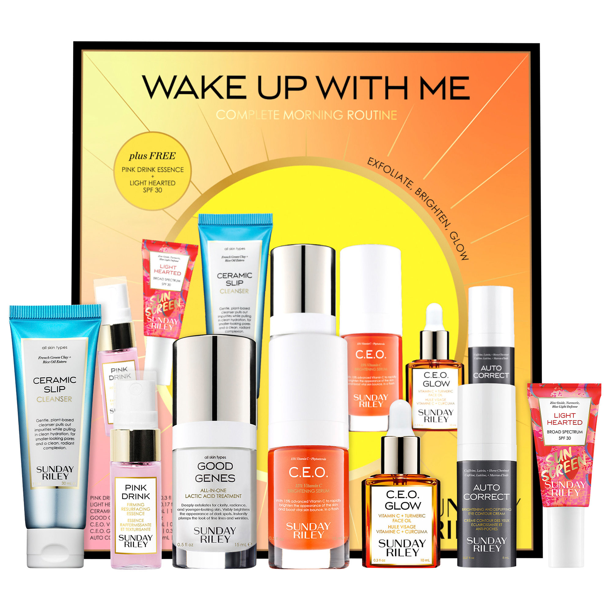 Sunday Riley Wake Up With Me Morning Routine Kit | Sephora (US)