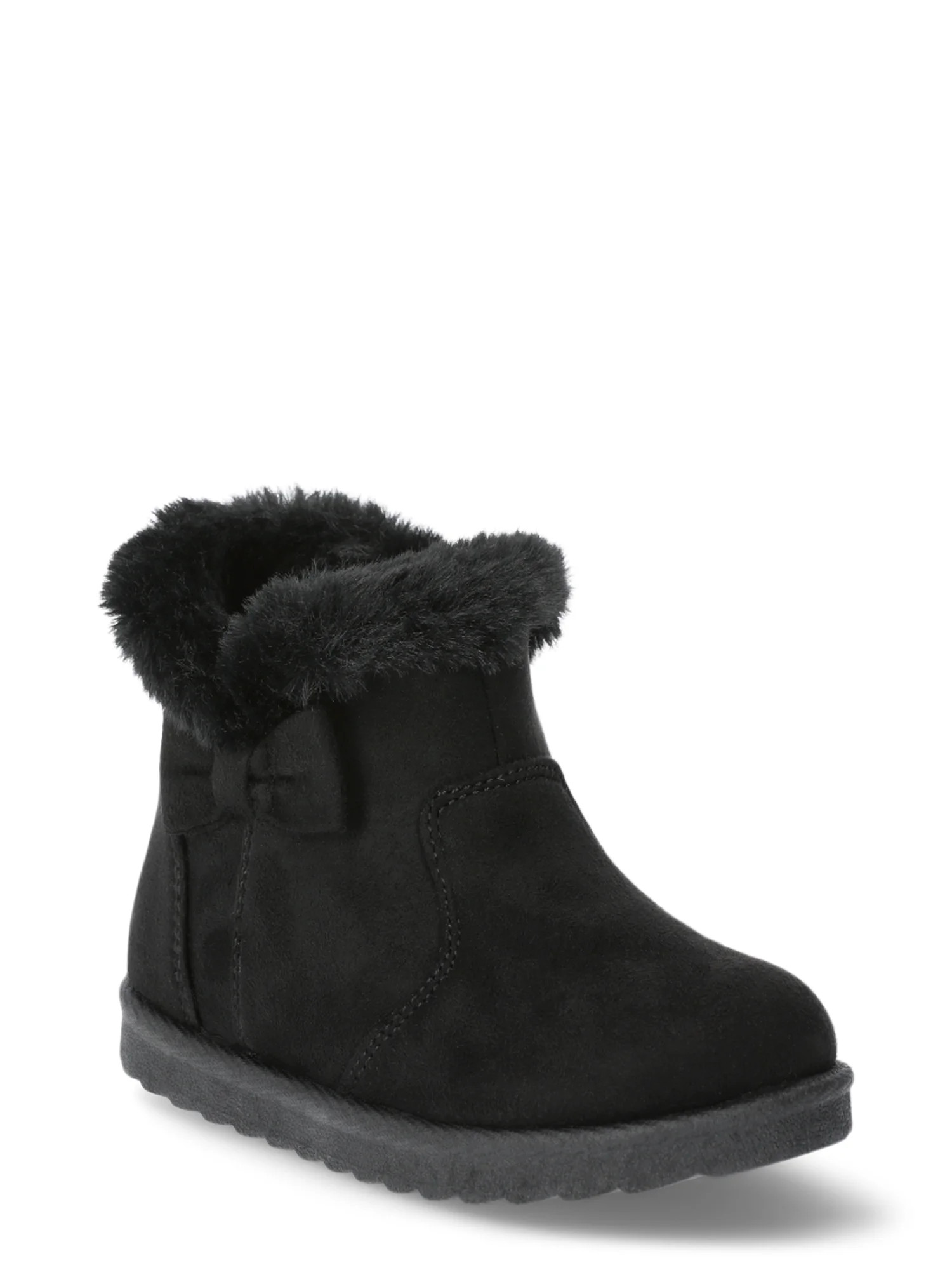 Wonder Nation Baby Girl Faux Suede Boots | Walmart (US)