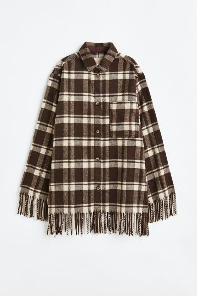 Fringe-trimmed shacket | H&M (US + CA)