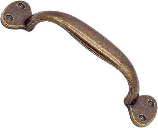 ZHANGJIAHE Antique Brass Cabinet Pulls Hole Center 3 3/4 inchs (Pack 6) | Amazon (US)