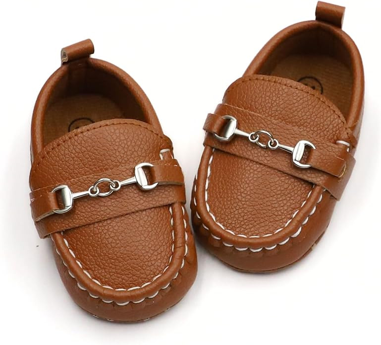 First Walking Shoes for Baby Boys Delightful Solid Color Slip-On Loafers, Lightweight, Non-Slip F... | Amazon (US)