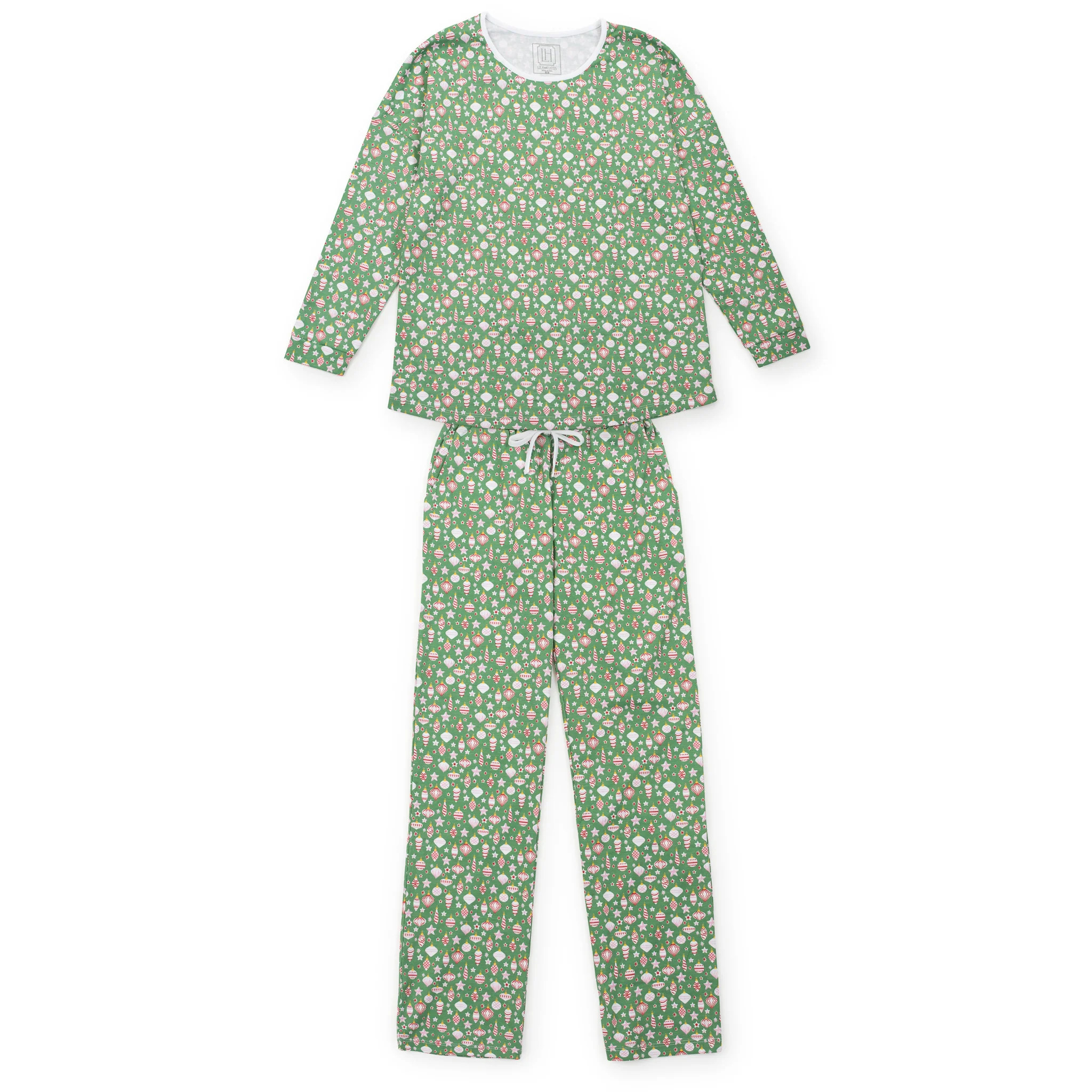 Audrey Women's Longsleeve Top Pant Set - Retro Ornaments | Lila and Hayes