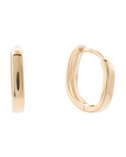 14kt Gold 10mm Huggie Earrings | TJ Maxx