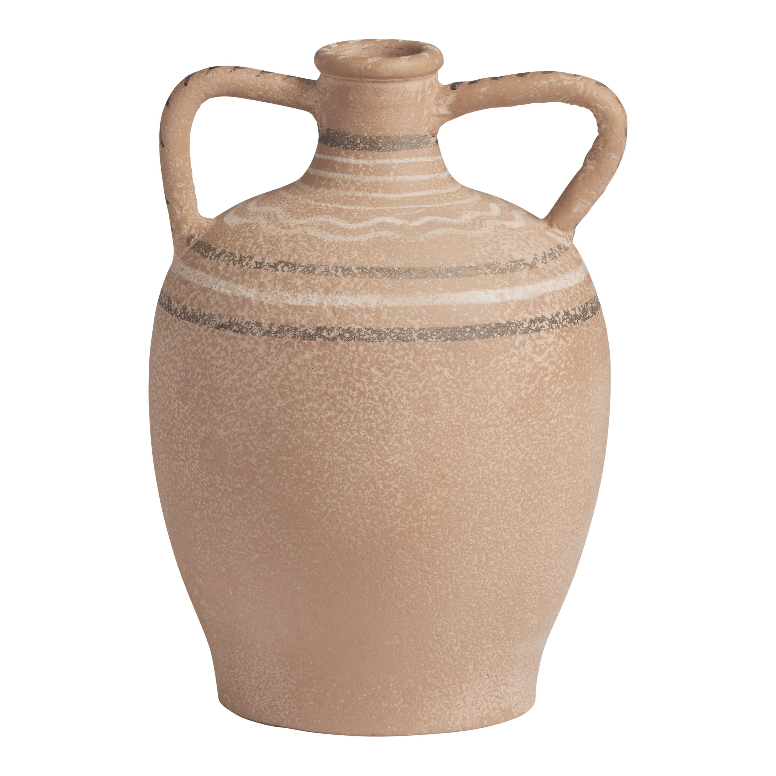 CRAFT Serafina Terracotta 2 Handled Vase - World Market | World Market