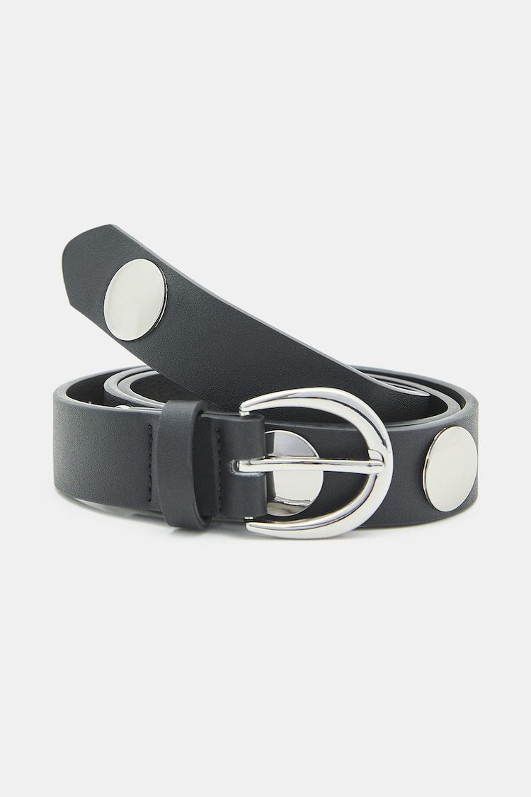 FAUX LEATHER BELT WITH CIRCLES | PULL and BEAR UK