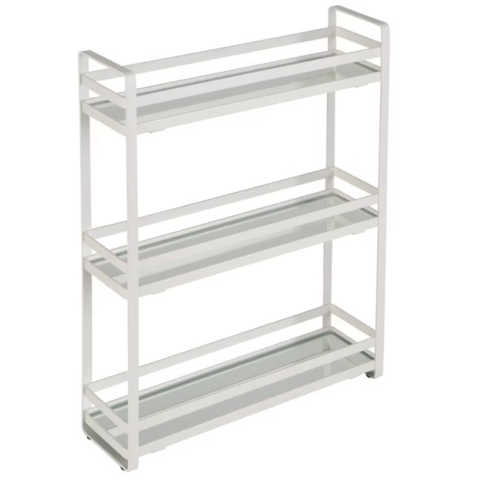 3 Tier Flat Wire Slim Vanity Tower White - Home Details | Target