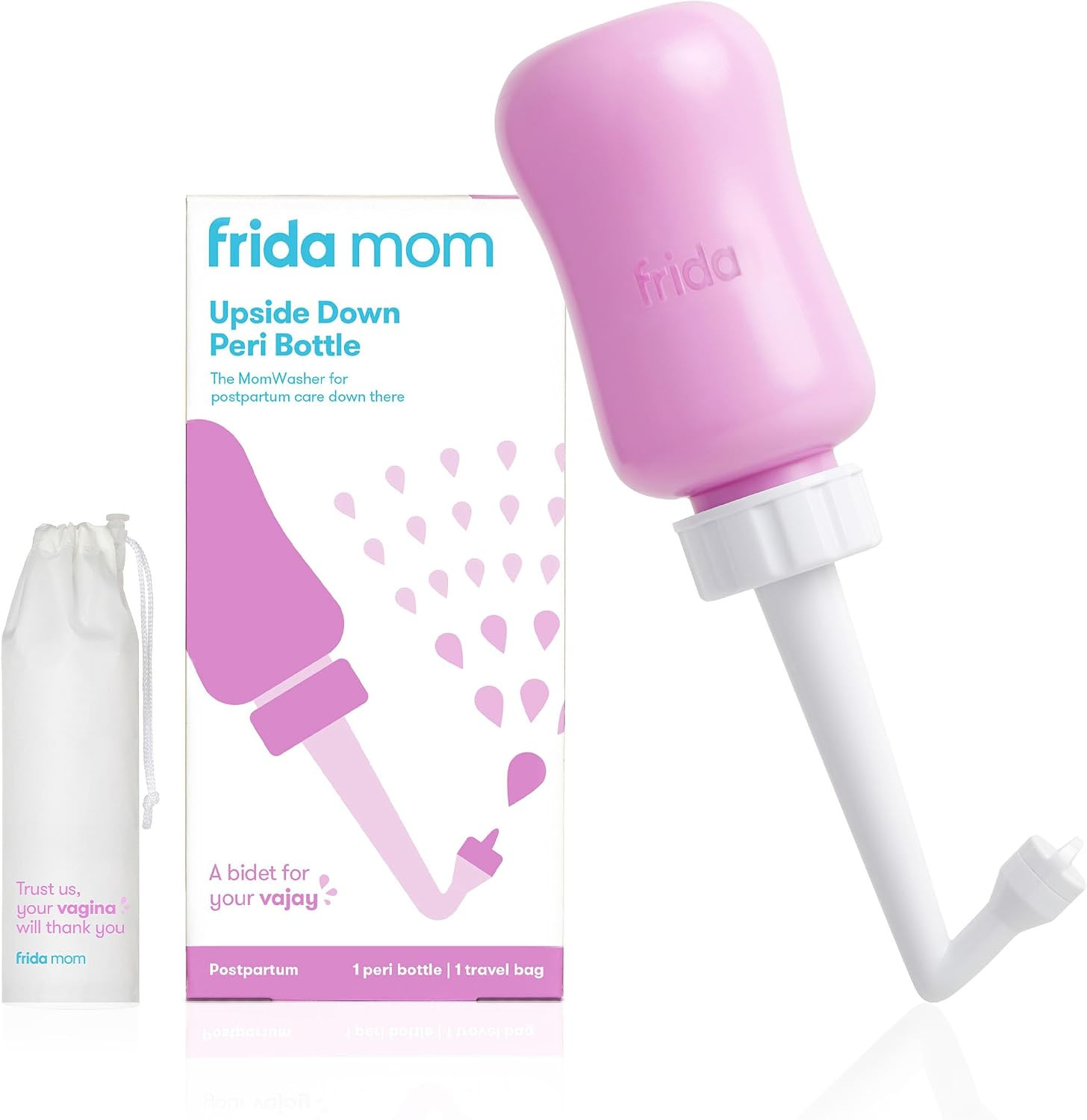 Frida Mom Upside Down Peri Bottle for Postpartum Care The Original Fridababy MomWasher for Perineal Recovery and Cleansing After Birth | Amazon (US)