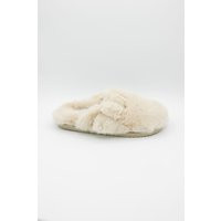 Beach by Matisse Portland Fuzzy Slippers for Women in Natural | Glik's