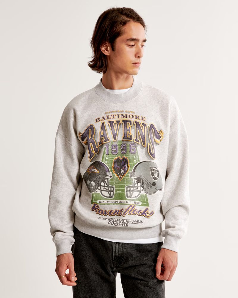 Baltimore Ravens Graphic Crew Sweatshirt | Abercrombie & Fitch (US)