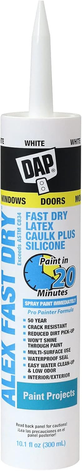 Dap 18425, 10.1 oz, White Caulk | Amazon (US)