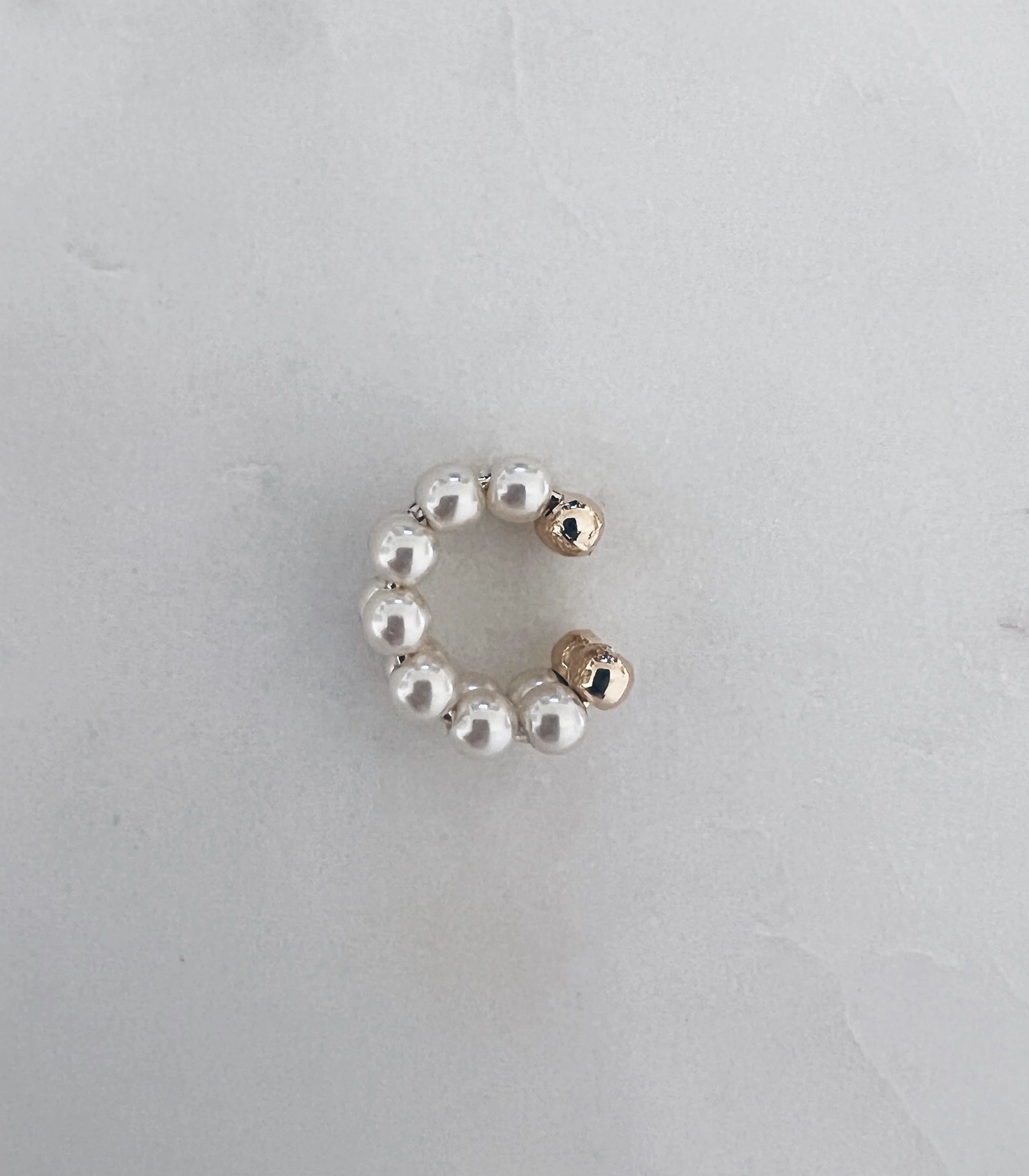 Double Pearl Ear Cuff | Mac and Ry Jewelry