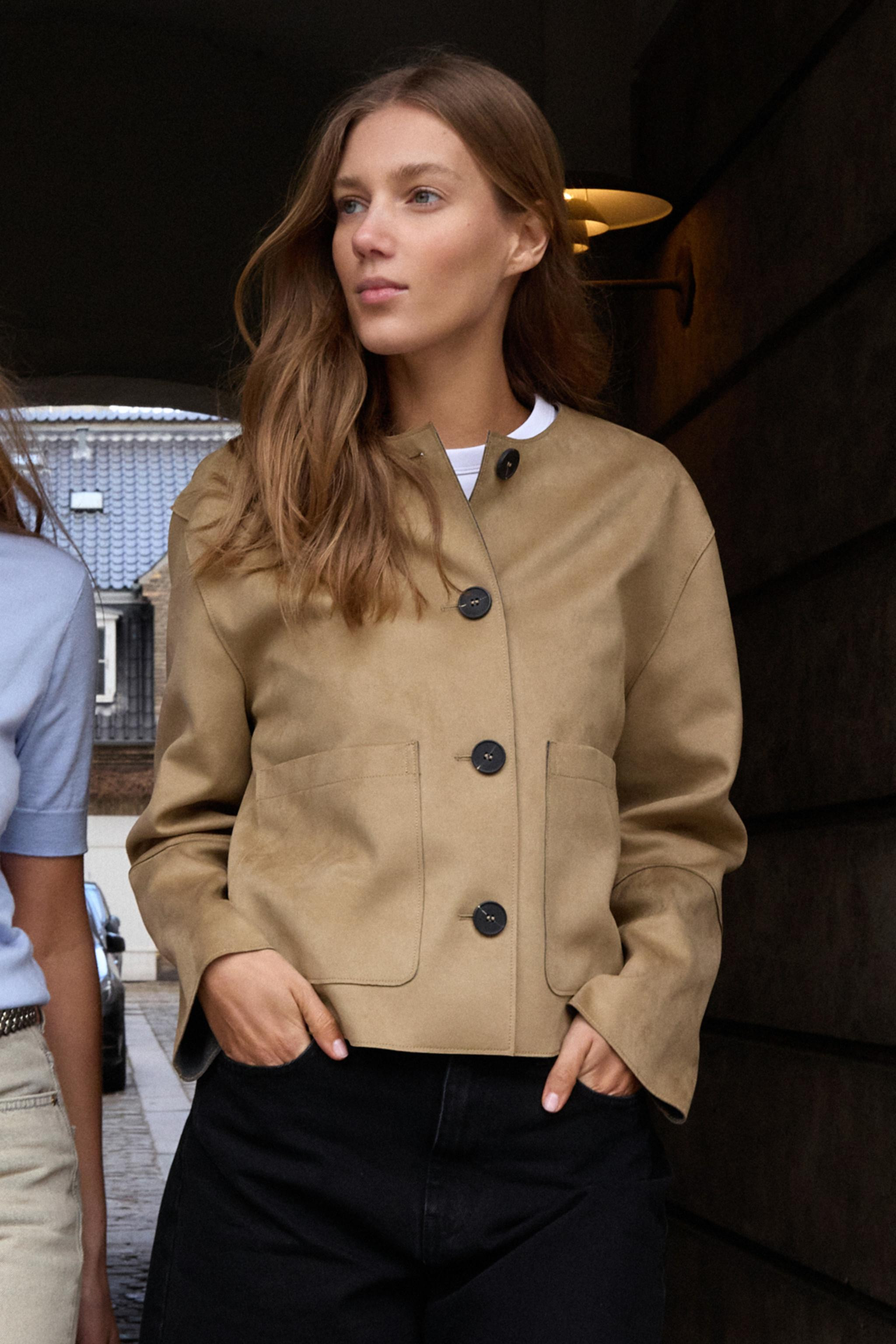 FAUX SUEDE JACKET | Zara US