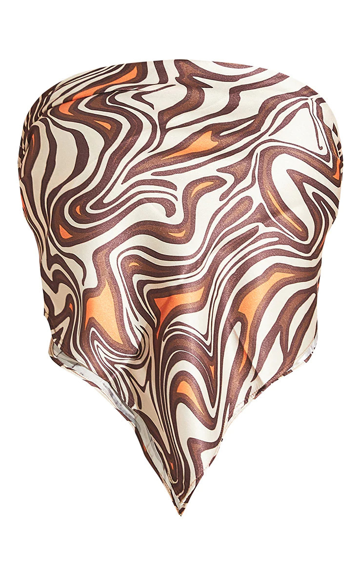 Cream Animal Swirl Bandana | Pretty Little Thing (Australia & New Zealand)