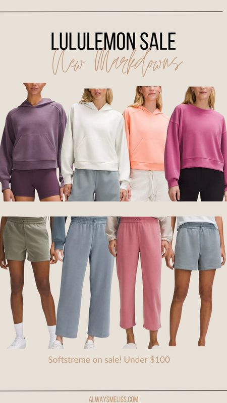 Loving tons of items in Lululemon’s sale! Such as these softstreme shorts and hoodies. The fabric is amazing! Pink is so fun for Spring!

Lululemon 
Shorts Sale
Lululemon Top

#LTKsalealert #LTKfitness #LTKfindsunder100