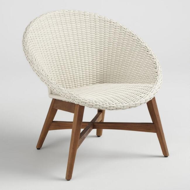 Round All Weather Wicker Vernazza Outdoor Chairs Set Of 2 | World Market