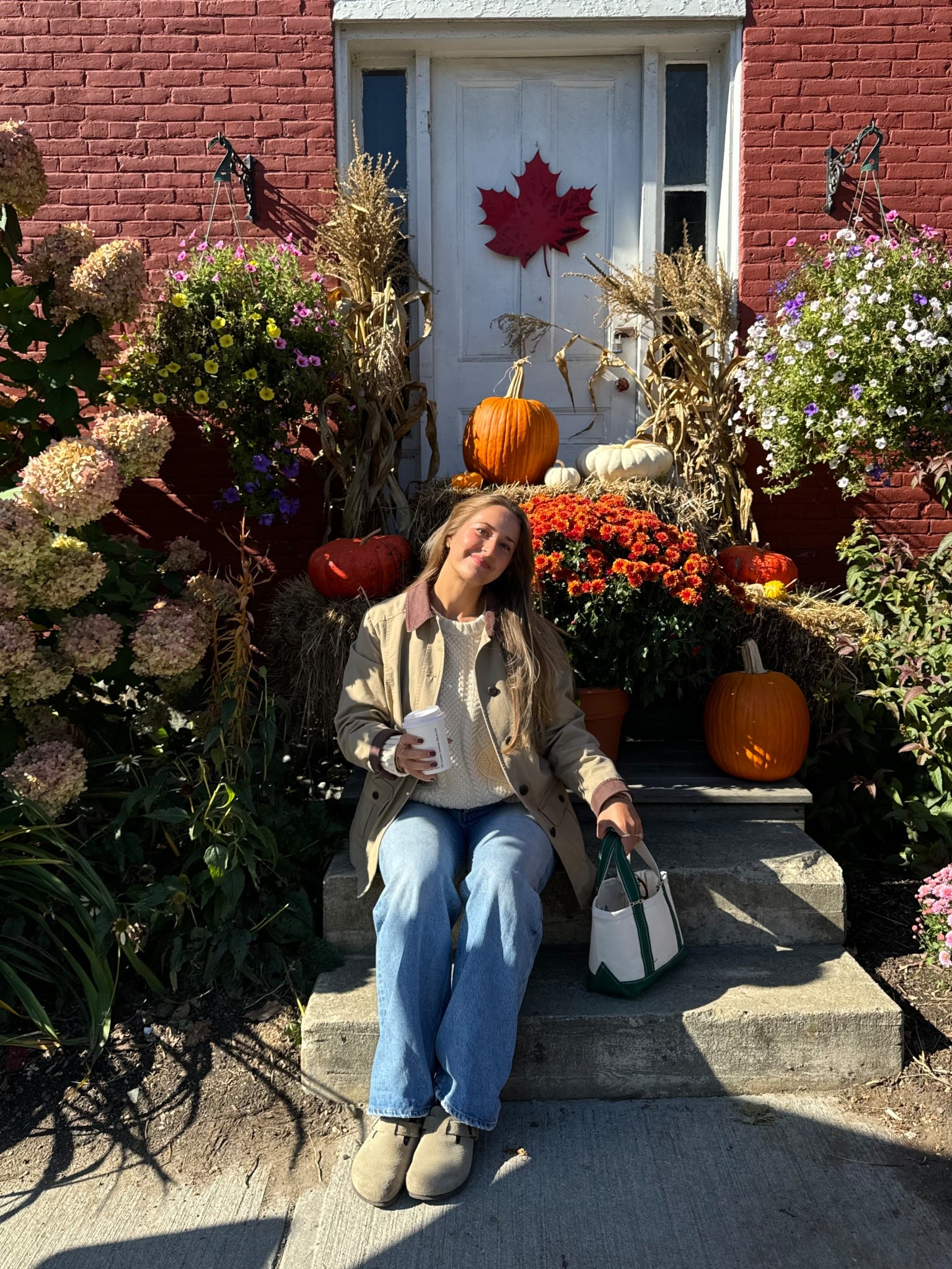 my jacket is a small petite
sweater is a medium petite 
jeans size 26
boat & tote is a size mini! 

#LTKSeasonal