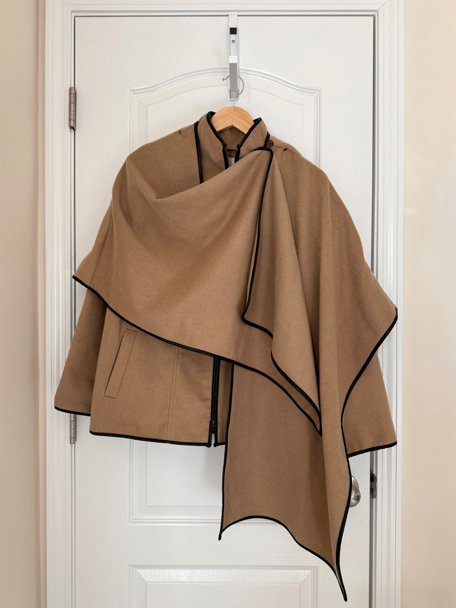 Sale alert! Dang, this one selling out FAST y’all! 🤎 The Women’s Faux-Wool Scarf Coat from A New Day in light brown is such a win from Target. 🎯Super stylish and very designer-looking, it effortlessly shifts from a poncho-style wrap to a cool draped scarf coat. The contrast black trim, polished silhouette, and lightweight yet cozy feel make it look way more expensive than it is. 😍 If you missed it, add this to your shopping list and watch for the next restock—especially for more sizes! #TargetStyle #Jacket  #AffordableFashion

#LTKWorkwear #LTKPetite #LTKSaleAlert