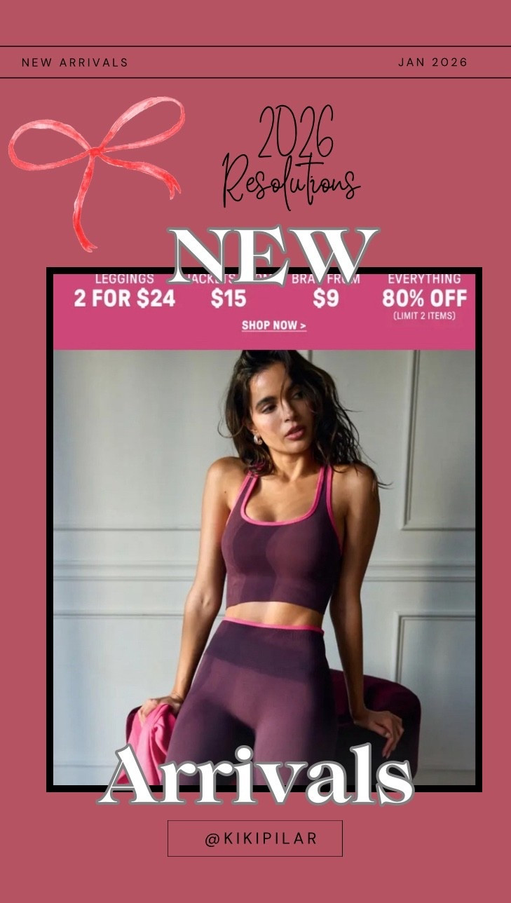 2026 New Year’s resolution 
New year new workout clothing
Athletic wear
New arrivals 
Gym
Workout
Gym fit
Yoga
HIIT
Cardio
Weight training 
Strength training 
Neutral workout wear
Printed workout wear
2 for $24 leggings
Fitness

#LTKselfcare #LTKmorningroutine #LTKfitnessgoals