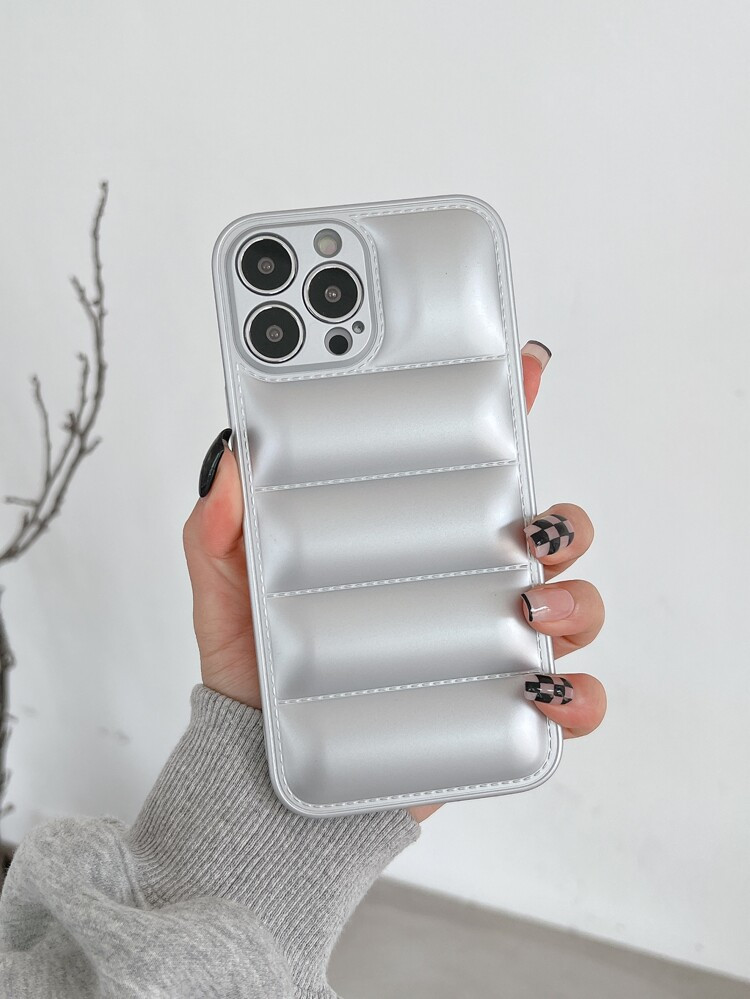 Plain Puffer Phone Case | SHEIN