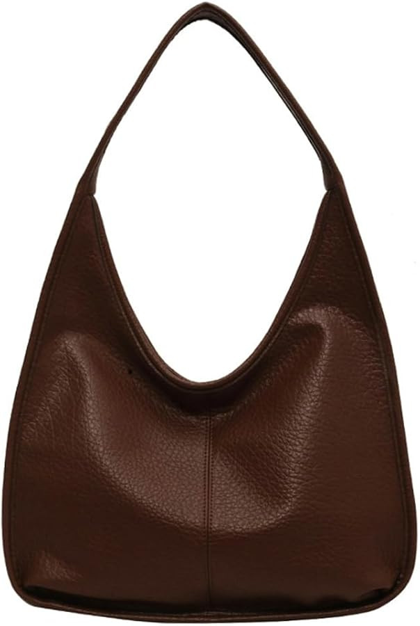 Womens Vintage Tote Bag PU Leather Shoulder Bag TrendyHobo Bag Large Handbag Satchel Purse | Amazon (US)