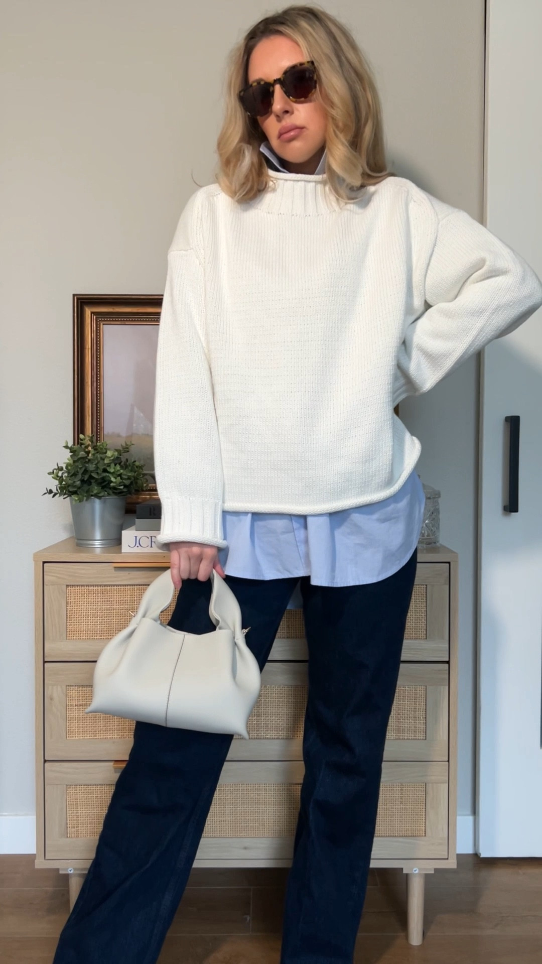 J.Crew Favorites 

There is something about the heaviness of this sweater that’s so relaxing. Kind of like wearing a weighted blanket in the best way. 

Sweater Size: XS
Oversized Shirt Size: XXS

#LTKootd