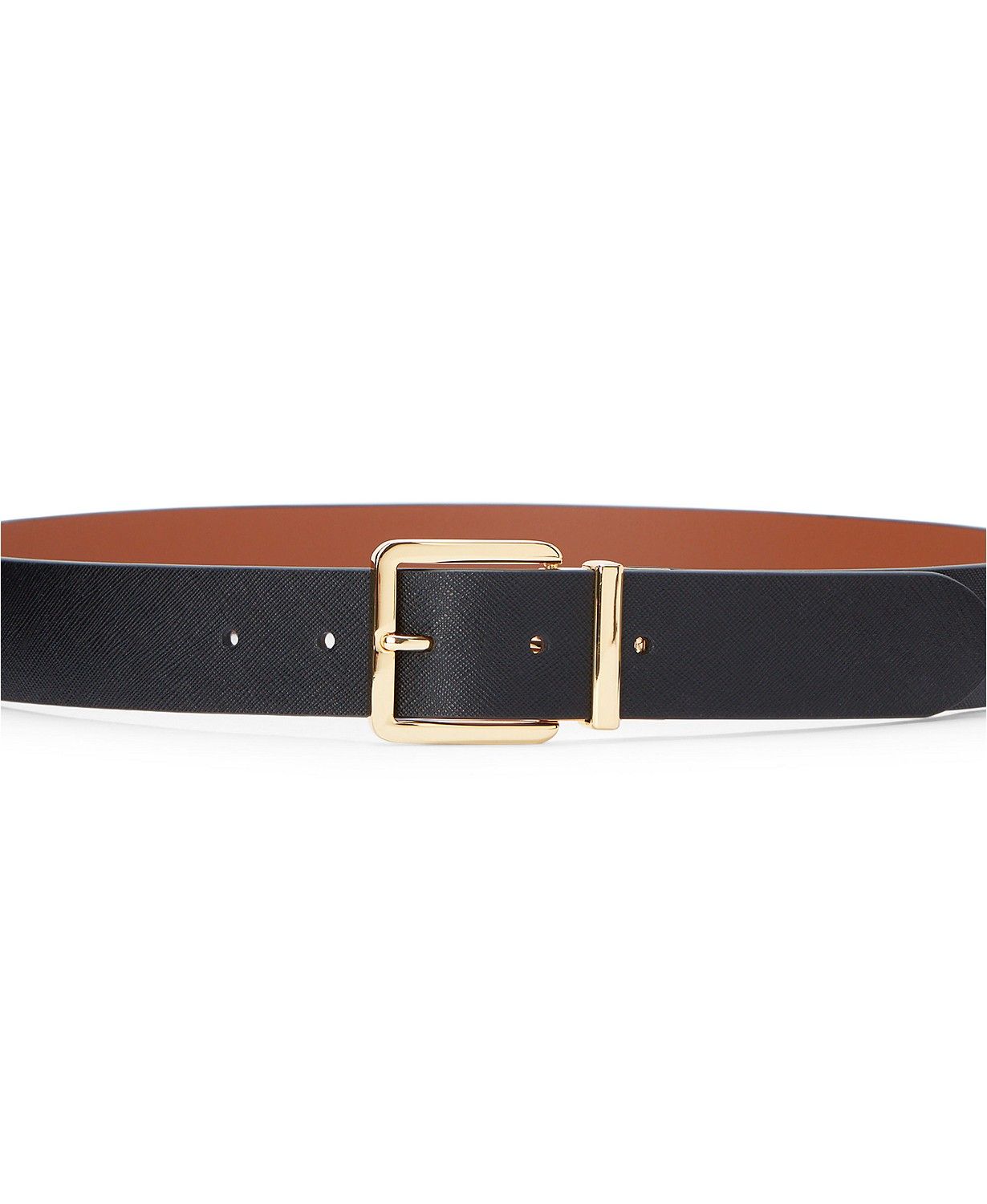 Lauren Ralph Lauren Reversible Saffiano Leather Belt & Reviews - Belts - Handbags & Accessories -... | Macys (US)
