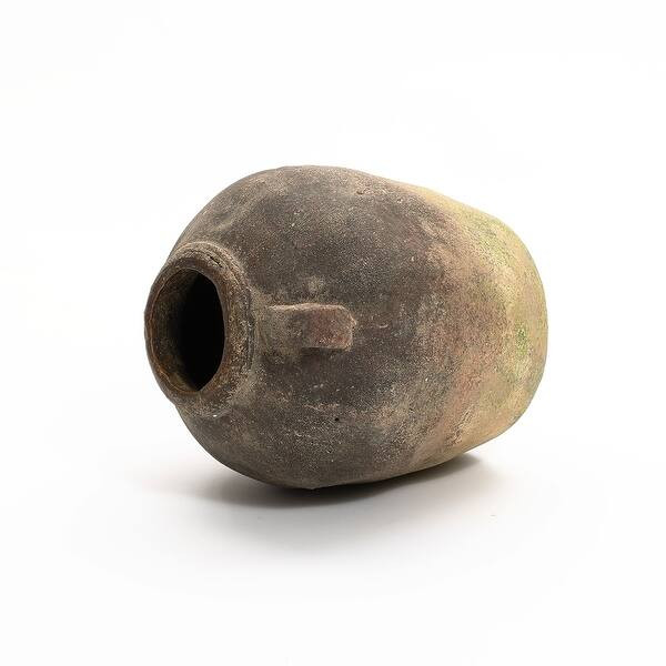 Rustic Ginger Root Brown Terracotta Indoor and Outdoor Urn Vase - Bed Bath & Beyond - 41541125 | Bed Bath & Beyond