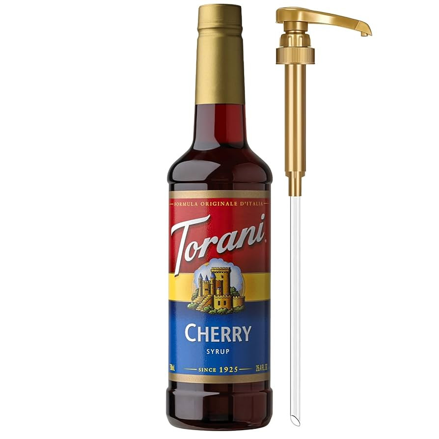 Torani Cherry Syrup for Drinks, Flavoring for Iced Tea, Lemonade, and Sodas, Pump Included, 25.4 ... | Amazon (US)