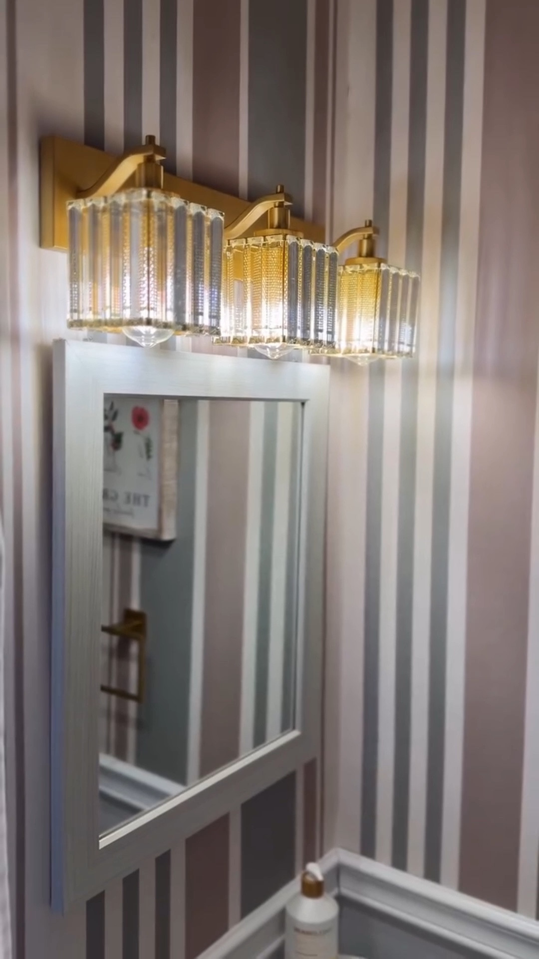 I am so in love with this light fixture it is so beautiful and has crystals surrounding it that give off the perfect amount of light, and it is also dimmable! 
The gold is definitely adding so much to this space ✨

I linked it below 👇🏼 

#LTKvlog #LTKdayinmylife #LTKHome