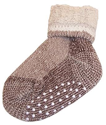 N'Ice Caps Infants Baby Warm Wool Blend Socks with Gripper Soles | Amazon (US)