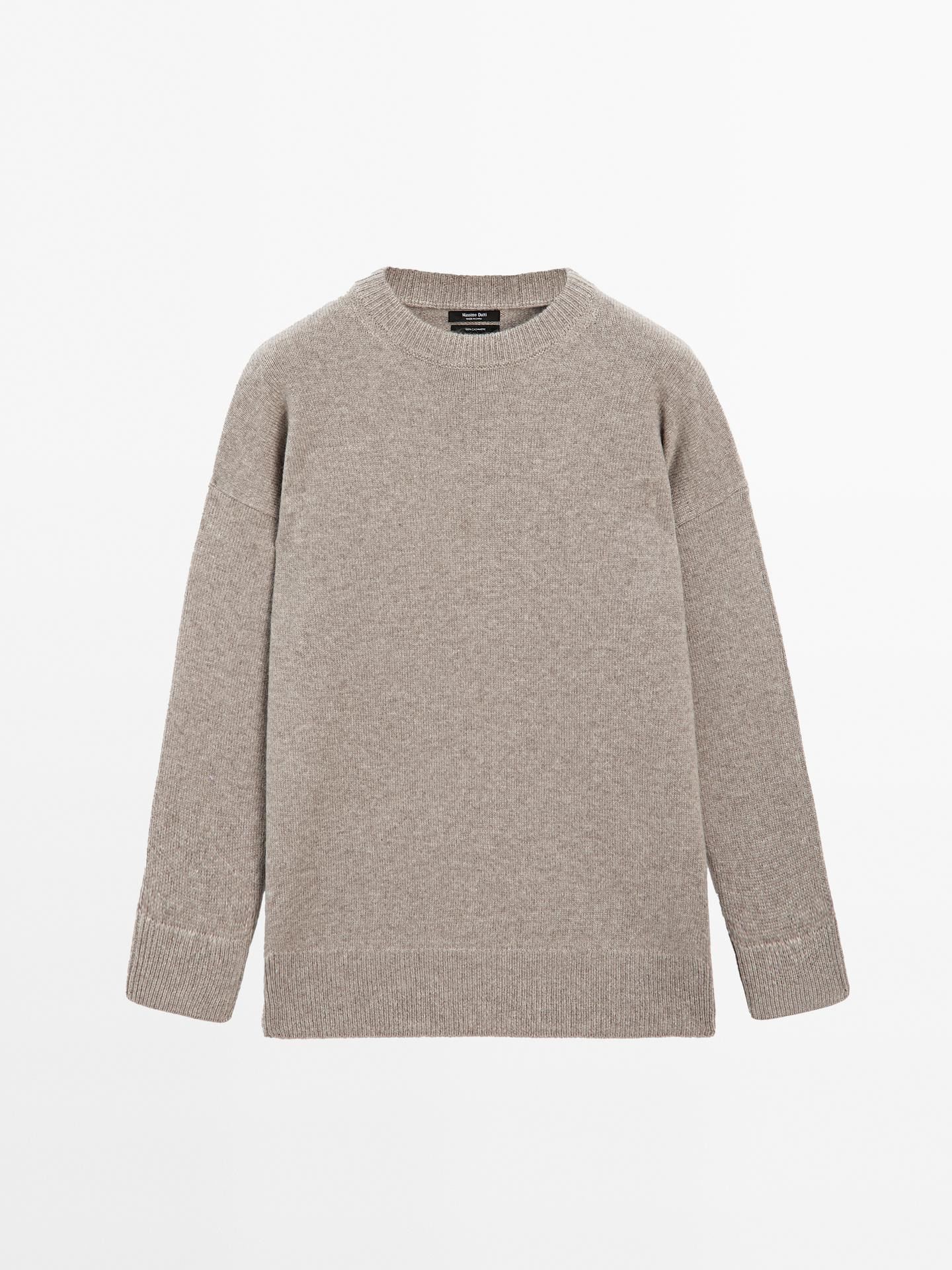 Pull oversize en maille 100 % cachemire | Massimo Dutti FR
