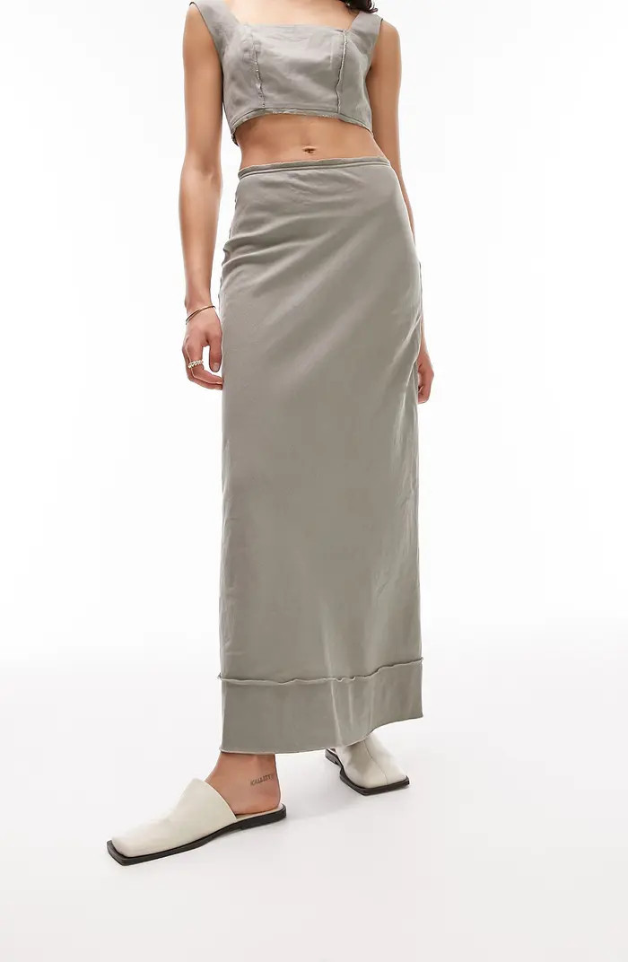 Cotton & Linen Maxi Skirt | Nordstrom