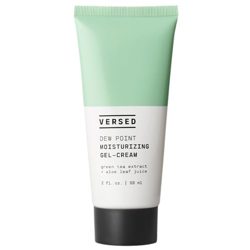 Versed Dew Point Gel Moisturizer For Face - Antioxidant-Rich Gel Cream with Green Tea Extract + Aloe Leaf Juice - Fast Absorbing, Non-Greasy Hybrid Facial Cream for Dry Skin, Vegan (2 fl oz) | Amazon (US)