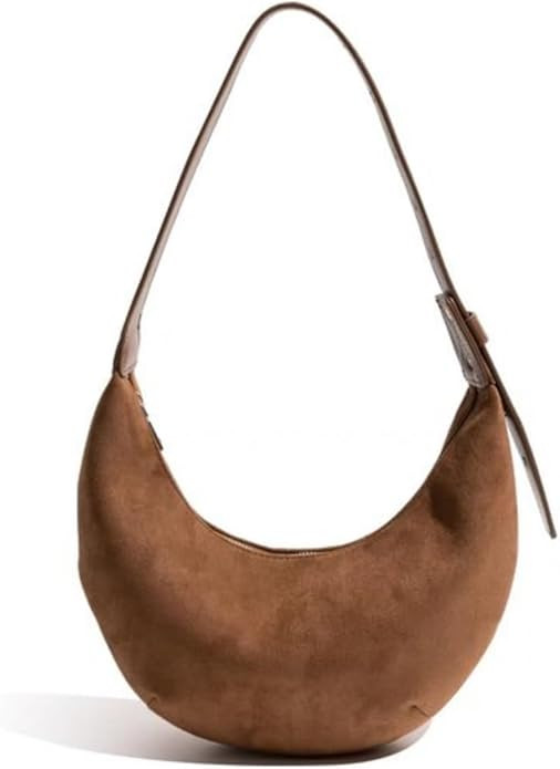 Suede Tote Bag for Women Vintage Purse Shoulder Bag Adjustable Handbags Office Work Bags | Amazon (US)