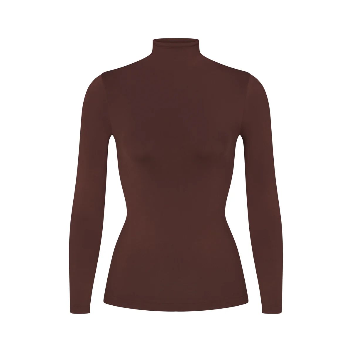SOFT SMOOTHING SEAMLESS TURTLENECK TOP | COCOA | SKIMS (US)