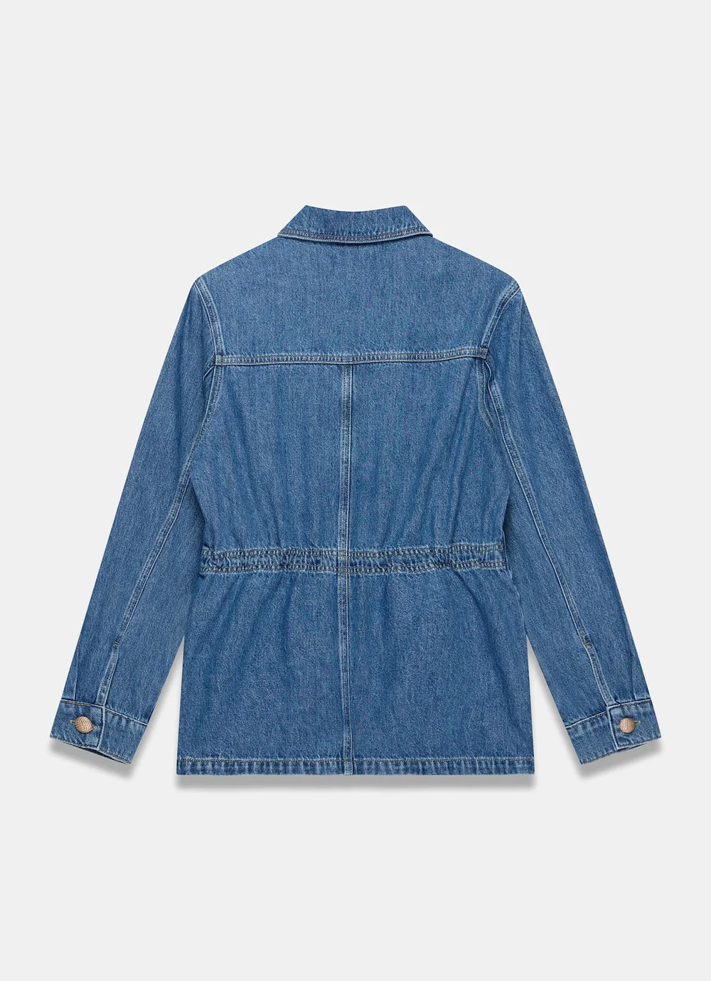 Mid Indigo Denim Shacket | Mint Velvet