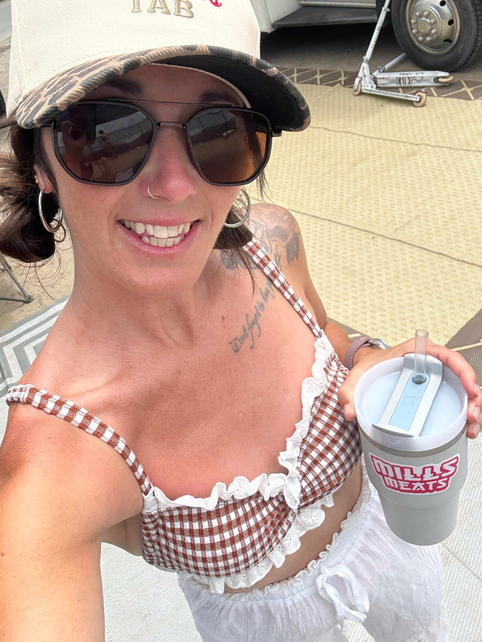Sun, sand, and an easy beach-day outfit ☀️🤍

This gingham ruffle top paired with lightweight white pants is the perfect mix of cute and comfy for camping, beach days, boardwalk strolls, or grabbing a drink by the water. ✨

#BeachStyle #SummerOutfit #VacationStyle #BeachLook #OOTD #CasualChic #SummerFashion #LTKStyle

#LTKootd #LTKSwim #LTKSeasonal
