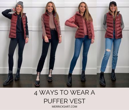 4 ways to wear a puffer vest for chillier weather 

#LTKstyletip #LTKSeasonal