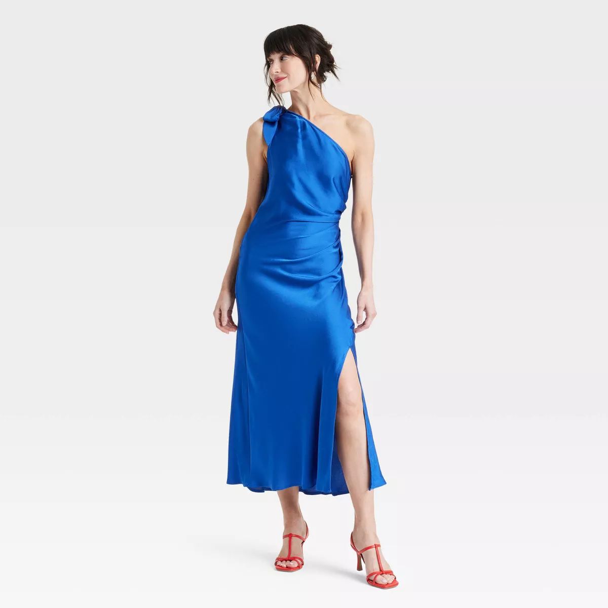 Women's One Shoulder Midi Bodycon Dress - A New Day™ | Target