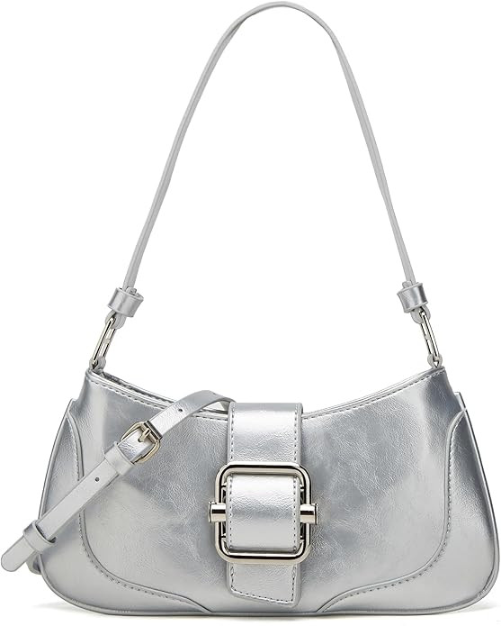 Crossbody Shoulder Bag for Women Chic Hobo Tote Handbag Mini Clutch Purse PU Leather Messenger Ba... | Amazon (US)