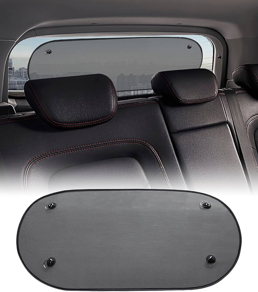 ESEWALAS Universal Rear Window Sunshade with Suction Cup, UV Protection Folding Auto Window Shade... | Amazon (US)