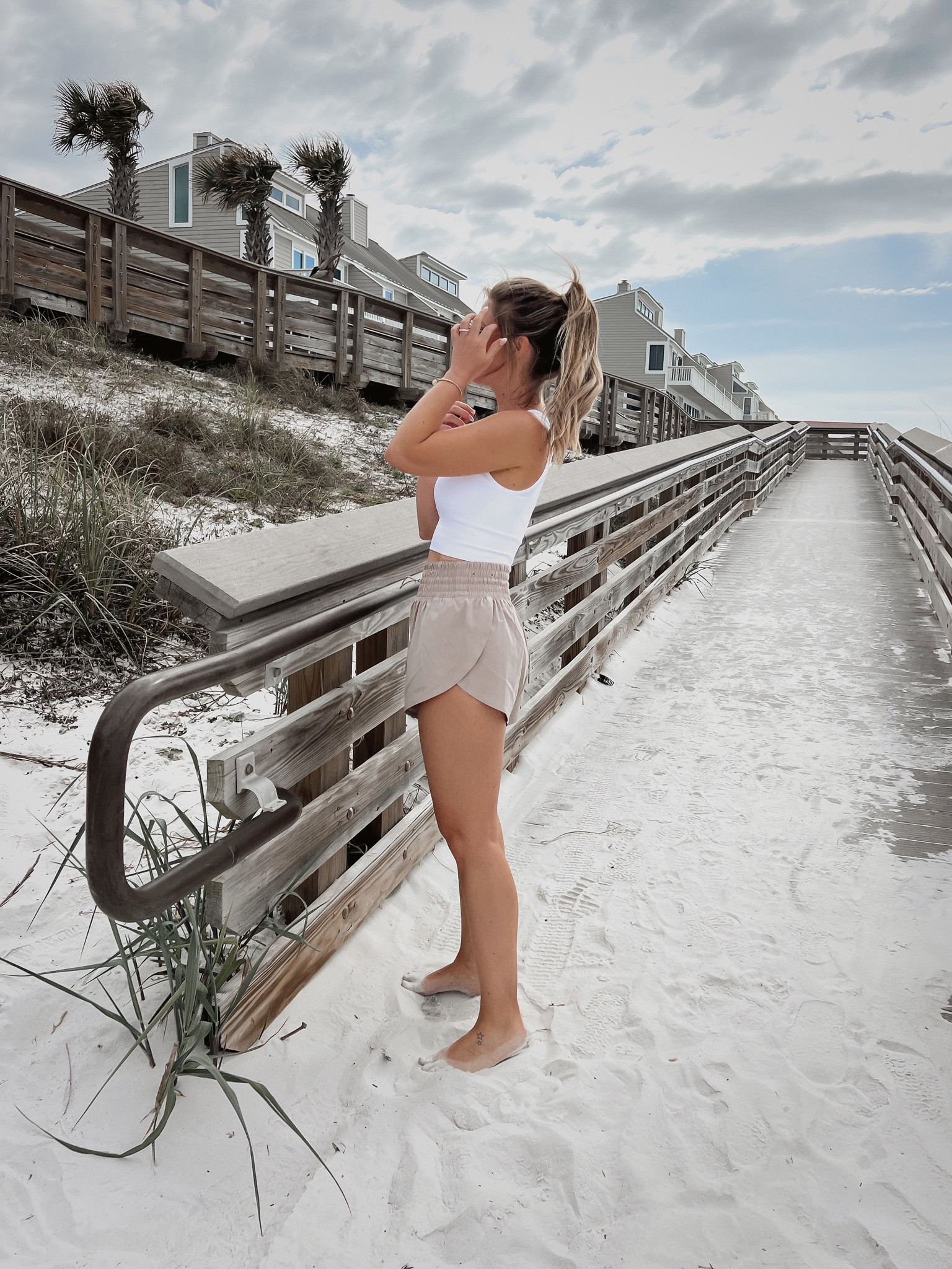 XS sports bra and shorts 🤍🌊

Vacation / Vacation outfit / Travel / Beach look 

#LTKunder50 #LTKtravel #LTKfit